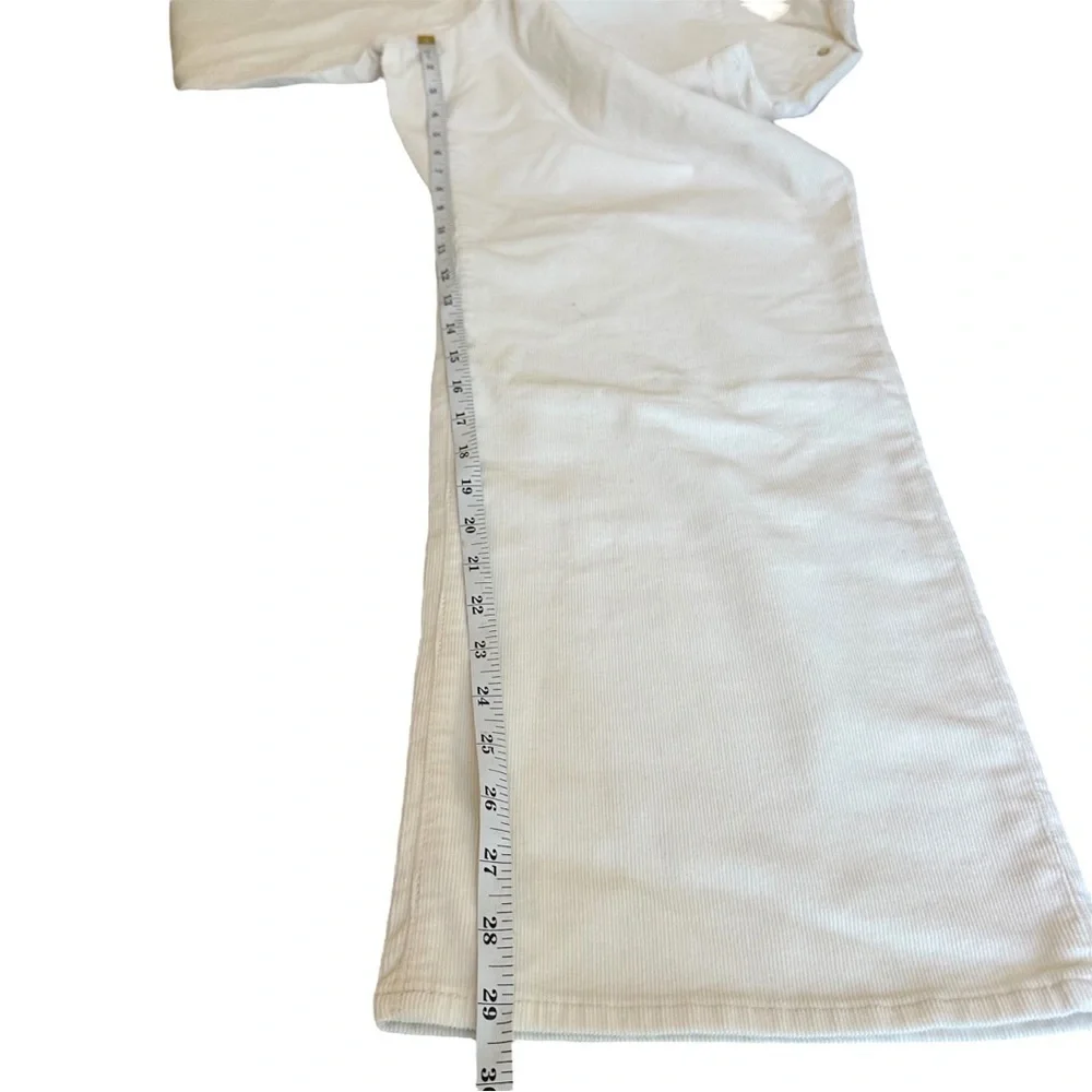 Talbots Petites NWT Corduroy Ribbed Straight Leg Pants Size 22 W Off White Cream